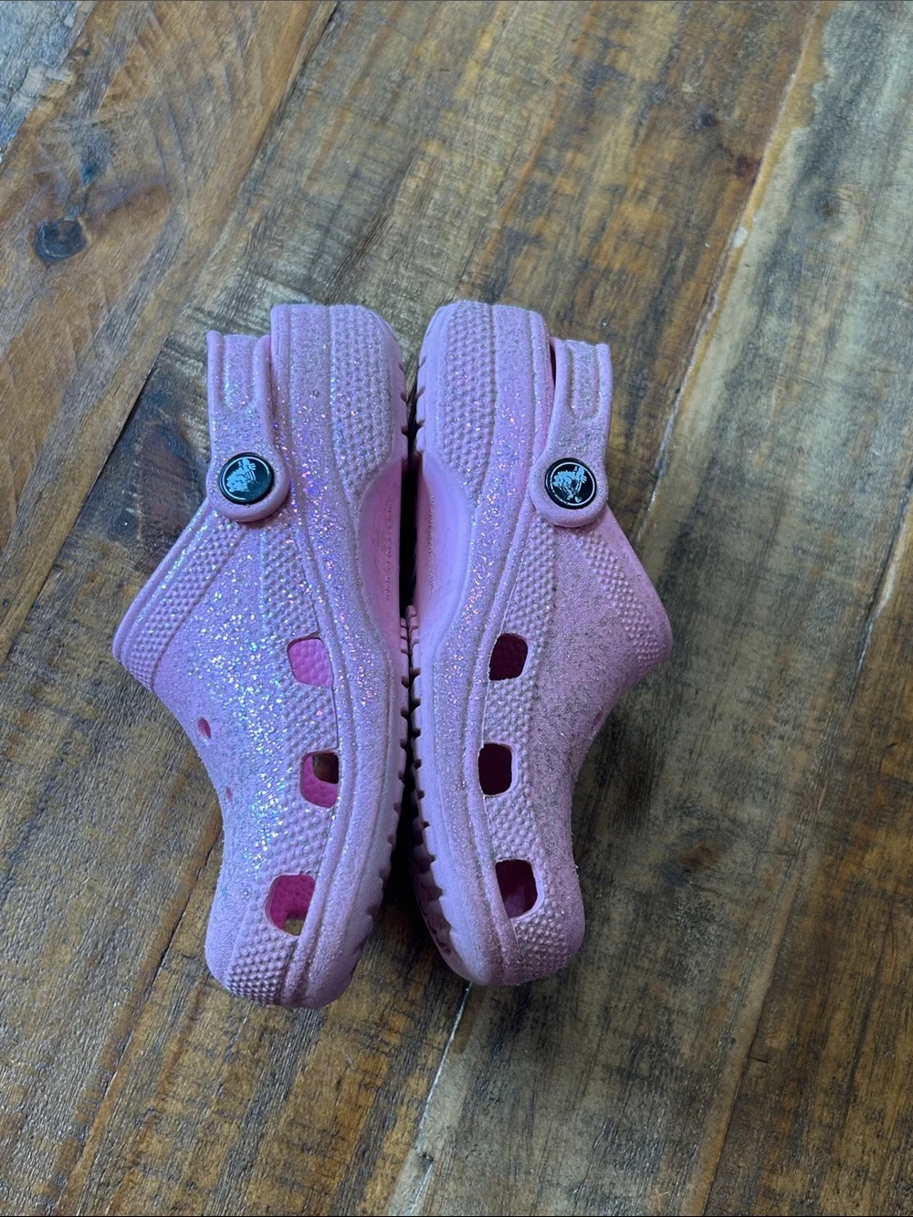 CROCS Kids Pink Glitter Clogs